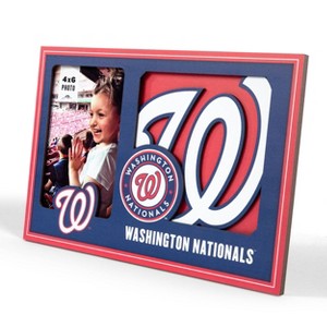 MLB Washington Nationals 4"x6" 3D Logo Series Picture Frame - 1 of 4