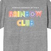Proud Member of the Rainbow Club Men's Heather Gray Graphic Tee - 2 of 3
