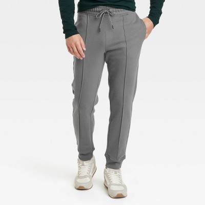 Men's Tapered Pintuck Fleece Jogger Pants - Goodfellow & Co™ Dark Gray S :  Target