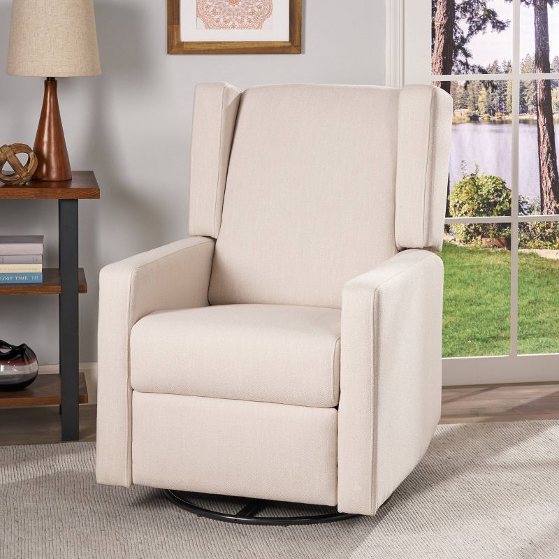 Hounker Contemporary Swivel Recliner - Christopher Knight Home, 3 of 8