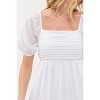 August Sky Women's Bubble Sleeve Empire Waist Midi Dress - image 4 of 4