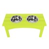 WestinTrends Elevated Pet Feeder for Cats and Dogs Puppy, Removable stainless steel eating Bowl, All Weather Resistant - 4 of 4