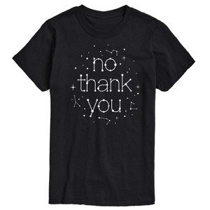 Men's - Instant Message - No Thank You Celestial Stars Constellation Short Sleeve Graphic T-Shirt - 1 of 4