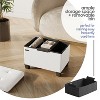 StorageBud Storage Ottoman for Bedroom End of Bed, Faux Leather Storage Bench, Large Storage Ottoman Bench, Entryway Bench with Storage - 3 of 4