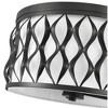 Harden 4-Light Matte Black Steel Flush Mount Ceiling Light - Dimmable, Damp Rated, 16.25" - 3 of 4