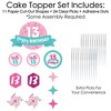 Big Dot of Happiness Girl 13th Birthday - Official Teenager Birthday Party Cake Decorating Kit - Happy Birthday Cake Topper Set - 11 Pieces - 3 of 4