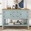 Tramull Cambridge Vintage Console Table with 4 Drawers & Shelf, Ample Storage Entryway Table for Kitchen, Living Room - 3 of 4