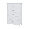 Sapphtopaz Retro Drawer Dresser for Bedroom, Wooden Closet Organizers and Storage with Handles Storage Cabinet for Bedroom, Entryway - 4 of 4
