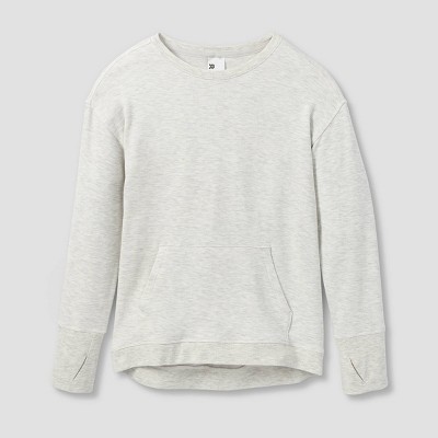 Girls' Cozy Lightweight Fleece Crewneck Sweatshirt - All In Motion