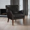 NicBex Faux Leather Accent Chair,Upholstered Living Room Chairs with Contoured Backrest and Solid Wood Legs,Accent Chairs for Living Room - 2 of 4