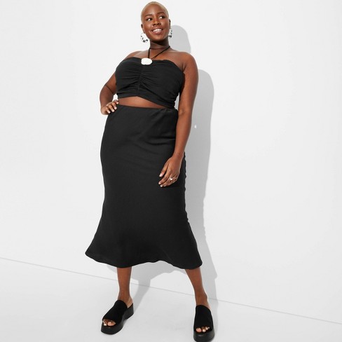 Black maxi skirt target sale