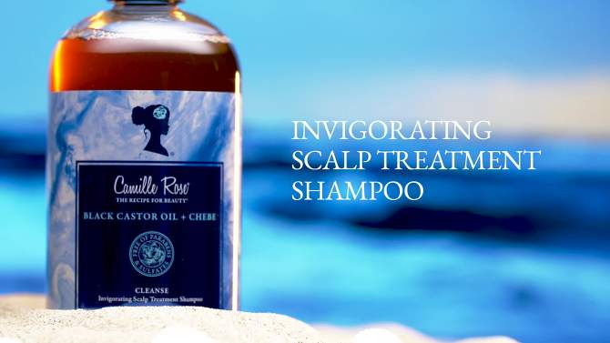 Camille Rose Black Castor Oil &#38; Chebe Scalp Treatment Shampoo - 12 fl oz, 2 of 5, play video