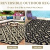 Outdoor Rugs, Waterproof Floor Mat for Patio, Plastic Reversible Outside Rug Portable Straw Rug for Camping Tent RV & Balcony - 2 of 4