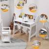 Kids Desk and Chair Set, Wooden Study Table with Storage Bins, Bookshelf, Bulletin Board, and Pen Holder, Writing Table for Boys and Girls - 3 of 4