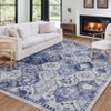 Coucheta Bohemian Washable Area Rug, Soft Carpet with TPR Gripper, Recycled Polyester Low-Pile & Pet/Kid Safe Rugs for Living & Dining Room, Bedroom - 2 of 4