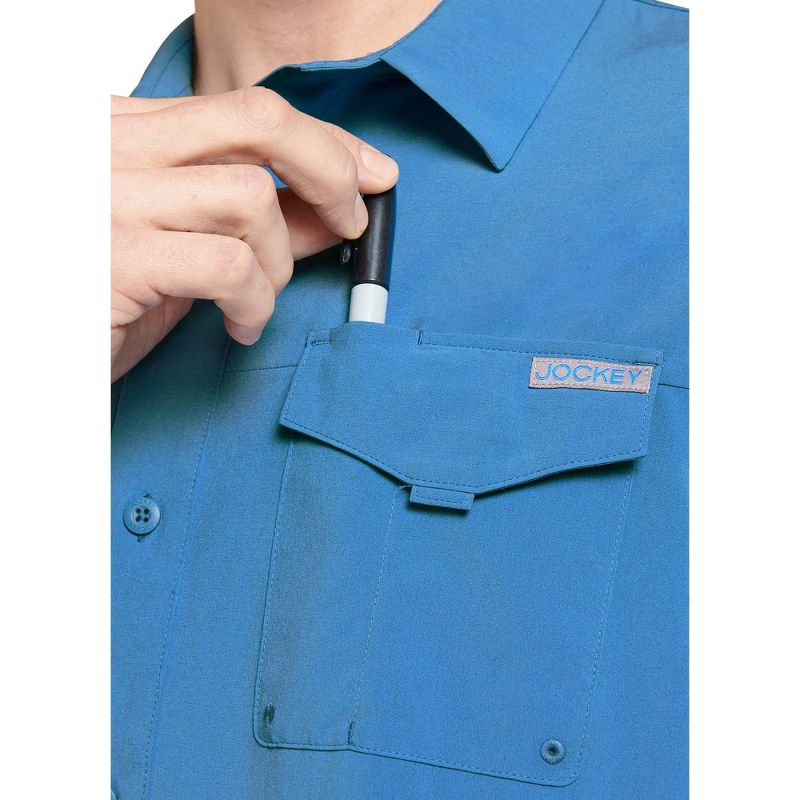 Jockey Men's Long Sleeve Performance Button-Up Shirt, 5 of 7