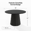 Dovelina 46" Round Dining Table Modern Wood Kitchen Table Dining Room Table for 4 People - 4 of 4