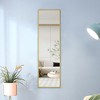 KTMBDW Full Length Mirror, Floor Mirror with Aluminum Alloy Thin Frame,Free Standing or Wall-Mounted Mirrors for Living Room - 3 of 4