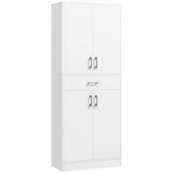 Bartlett Tall Storage Pantry with 2 Stackable Pantries White - Crosley