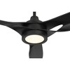 54" Casa Vieja Mystere Matte Black Indoor/Outdoor LED Ceiling Fan - 4 of 4