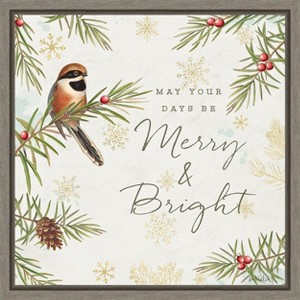 Amanti Art Christmas Tradition II (Bird) by Katie Pertiet Canvas Wall Art Print Framed 16 x 16-in. - 1 of 4