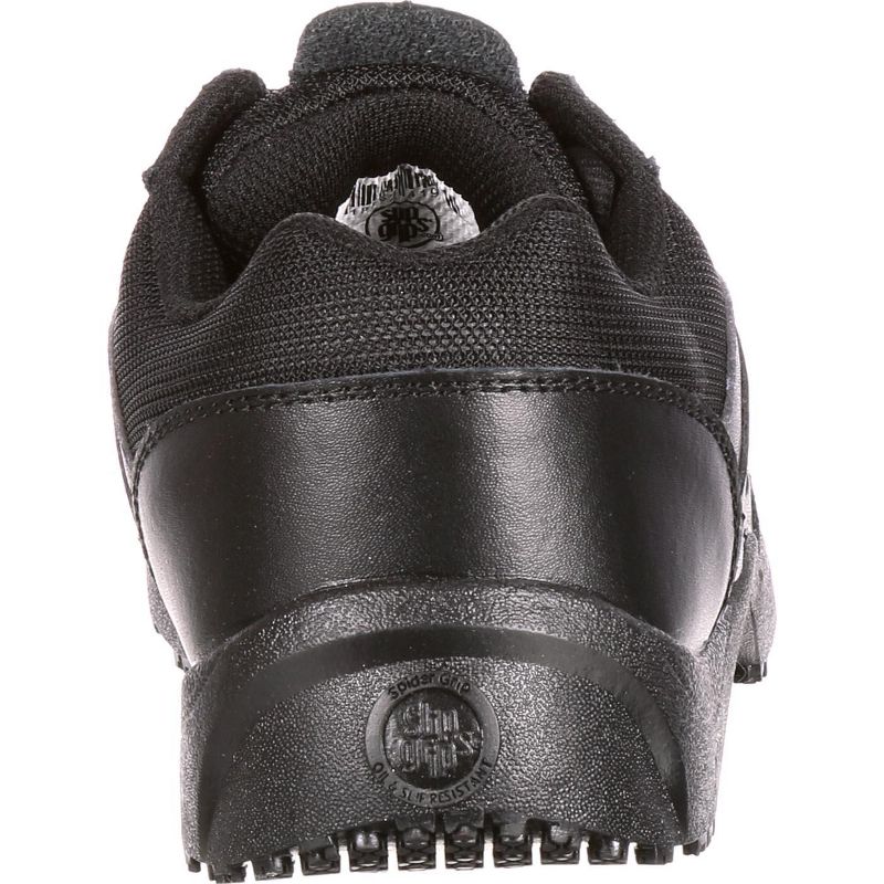 Men's SlipGrips Stride Slip-Resistant Work Athletic Shoe, SG7020, Black, Size 6.5(Wide), 4 of 8