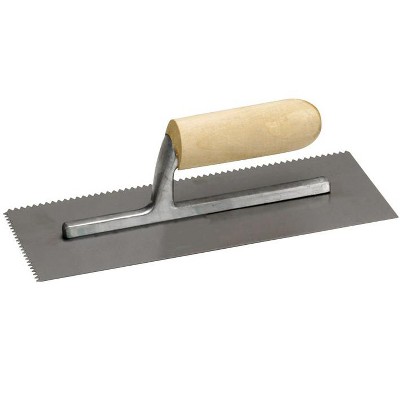 Marshalltown 4-1/2 in. W X 11 in. L Steel Notched Trowel