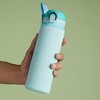 BABYYER Diamond Pattern Rubber Water Bottle Sleeve, Textured Insulated Cup Sleeve Fit for Hiking, Cycling, Camping and Travel - 3 of 4