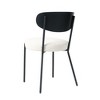 2 Pcs Kitchen PU Dining Chair, Dining Chair With Back, Indoor Upholstered Chair With Metal Legs, Accent Chairs For Kitchen Dining Room Living Room - 4 of 4