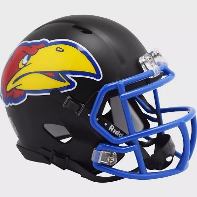 Kansas Jayhawks Black NCAA Riddell Speed Mini Helmet