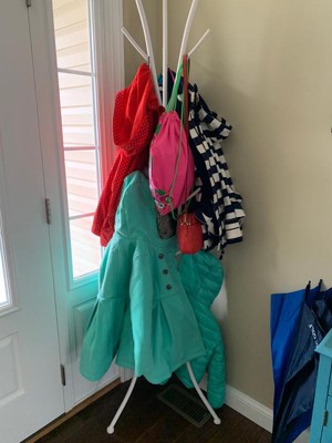 71 Coat Rack With Umbrella Holder Dark Cherry - Everyroom : Target