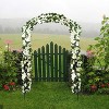 VINGLI Garden Arbor, Arch for Wedding Ceremony Party, Decorations Steel Garden Trellis for Plant Climbing, Backyard, Lawn, Bench - 3 of 4