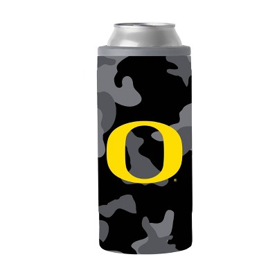NCAA Oregon Ducks 12oz Black Camo Slim Can Cooler