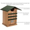 JCS Wildlife Cedar Screech Owl Nest Box with Poly Lumber Roof - 4 of 4
