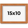 PosterPalooza | Photo Size Flat Brown Picture Frame - UV Acrylic, Foam Board Backing, Hanging Hardware - 2 of 4
