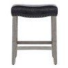 WestinTrends 24" Upholstered Saddle Seat Counter Stool - 3 of 4