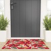 Avenie Abstract Floral Poinsettia Red Welcome Mat - Society6 - 2 of 3