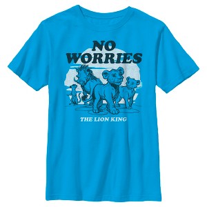 Boy's Lion King No Worries Cartoon T-Shirt - 1 of 4