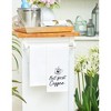 C&F Home But First Coffee Embroidered Cotton Waffle Weave Kitchen Towel - 3 of 4