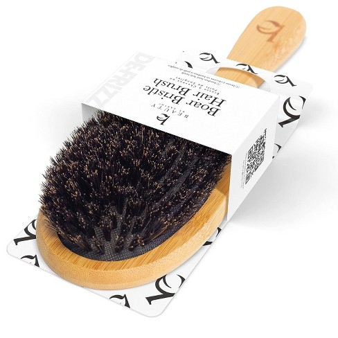 Brush Strokes Soft Boar Bristle Wooden Styling Brush