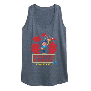 Women's - Disney - I Can Fix It Felix Graphic Racerback Tank - 1 of 4