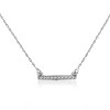 Pompeii3 1/16ct Diamond Bar Pendant Necklace 14K White Gold - 3 of 4