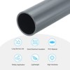 Unique Bargains PVC Water Plumb DIY Crafts High Impact Rigid Round Pipes 8" Length - 3 of 4