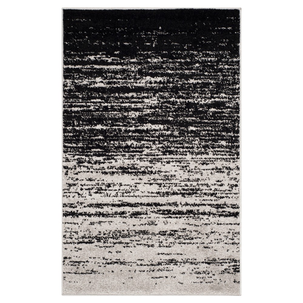 Norris Accent Rug - Silver/Black (2'6inx4') - Safavieh