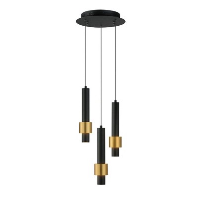 ET2 Lighting Reveal 3 - Light Pendant in  Black/Gold