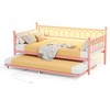 Twin Metal Daybed with Trundle, Sofa Bed Frame with Charging Station & LED Lights - 3 of 4