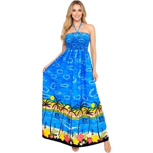 knee length dresses for ladies Denim Blue Coastal Tube Top & Shipwrecked Maxi Skirt Set