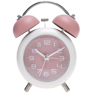 REGALWOVEN Old Fashioned Battery-Powered Metal Night Light Alarm Clock 5.9 x 4.3 x 2 Inches - 1 of 4