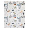 NoJo Star Wars Mandalorian White and Blue Galaxy's Greetings The Child Christmas Holiday Toddler Blanket - 2 of 4