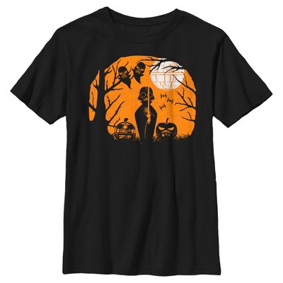 Boy's Star Wars Halloween Darth Vader Stormtroopers Spooky T-Shirt